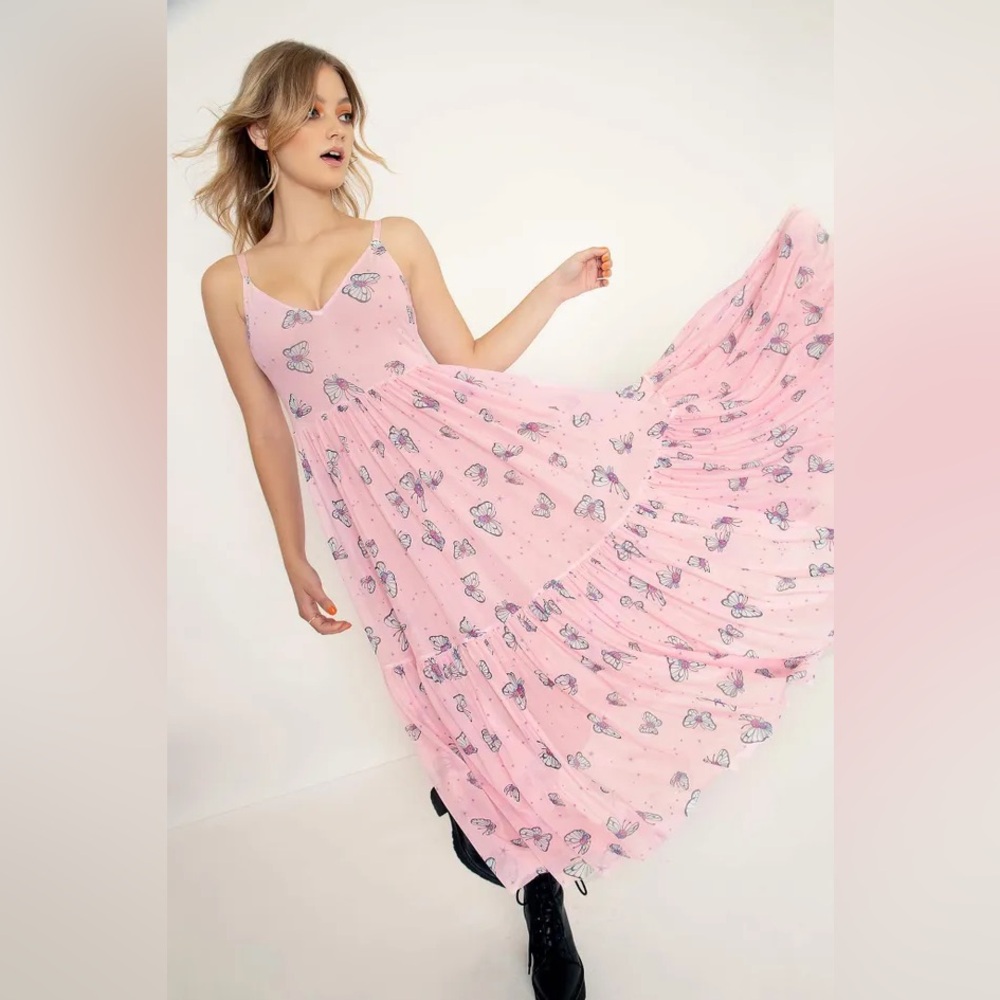 Blackmilk Clothing x Pokemon Butterfree Sheer Midaxi Dress - Limited Edition